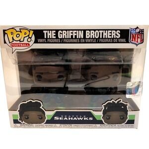 Funko Pop NFL Griffin Brothers 2-Pack Seahawks Shaquill Shaquem Rare 2019